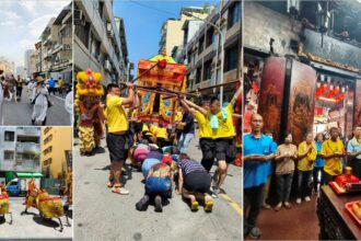 蕭太傅遶境抵祀典大天后宮及麻豆代天府  齊慶王船到台百年