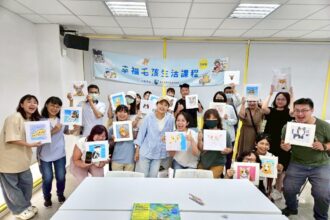 畫出毛孩的獨特模樣　台中動物之家蠟筆課程暖心開畫