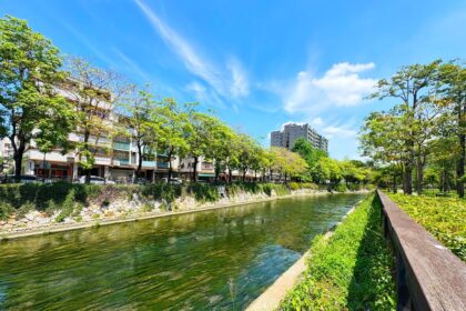 綠川水岸融合人文生態　河岸環境優美邀市民周末漫步