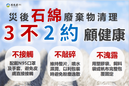 石綿建材為一級致癌物！　中市勞工局籲拆除清理人員落實呼吸防護措施