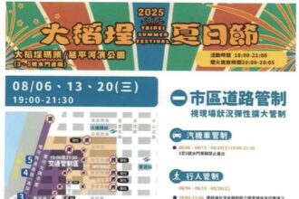 大稻埕夏日節煙火秀20日施放　周邊道路將實施管制