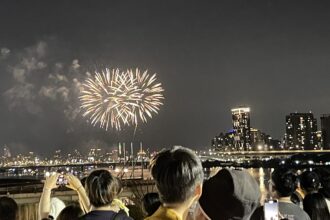 煙火、夕陽、河景一次收　迪化休閒運動公園私房賞花火攻略
