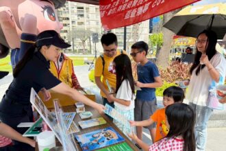 宣導不缺席！北投警現身社區園遊會傳遞安全觀念