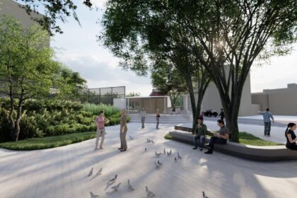 北投磺港公園改造中　 增設足湯驛站成亮點