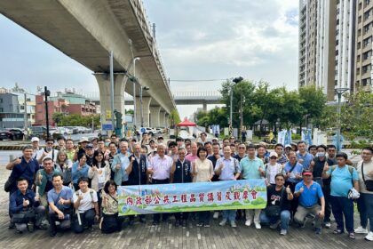 見證自行車跨橋創新工法與生態典範！　內政部組團觀摩台中「綠空廊道」