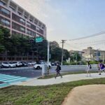 嶺東科大感謝市府貼心規劃！ 　「綠36用地」綠美化完工守護師生通行安全