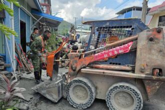 新北出動20輛機具支援　協助花蓮光復地區　加速災後環境復原