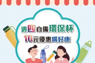 自備環保杯現折10元！北市5大飲料店每週四限量優惠