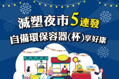 北市推「減塑夜市」　自備環保容器消費送好