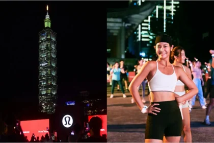 lululemon「Move Taipei」點亮台北101「呼吸指引練習」照亮台北城注入正能量