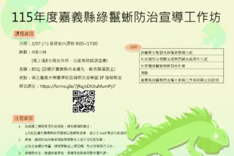 嘉義縣推動綠鬣蜥防治　開辦移除訓練課程並提供獎勵金