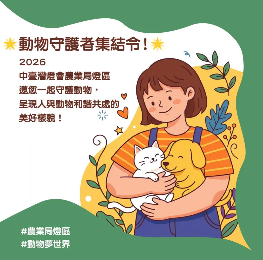 中台灣燈會農業局「動物夢世界」燈區前導活動搶先登場　暖身邀市民一起感受「動物有家、城市有愛」