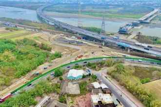 用路人注意！　彰化和美端橋梁引道施工 2/6起台61乙東行線進行交通管制