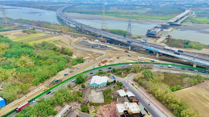 用路人注意！　彰化和美端橋梁引道施工 2/6起台61乙東行線進行交通管制