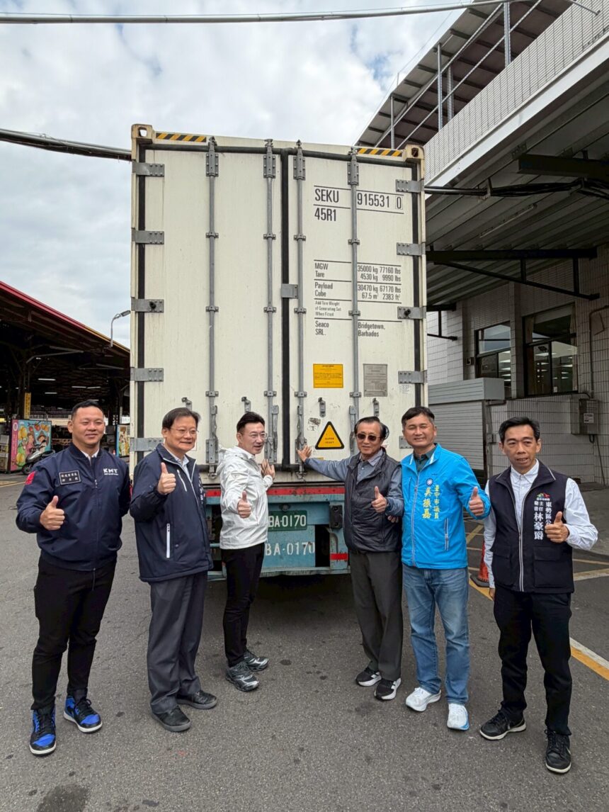 鮮甜啟航、鏈結國際 台中優質椪柑外銷封櫃啟運　600公噸挺進多國市場