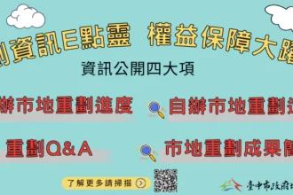 市地重劃資訊透明公開　陽光地政保障地主權益