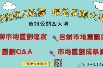 市地重劃資訊透明公開　陽光地政保障地主權益