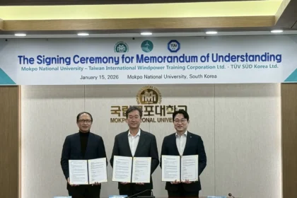 臺韓離岸風電合作再深化　臺灣風能訓練公司攜手木浦大學及 TÜV SÜD Korea 　簽署合作備忘錄　共同打造GWO培訓中心