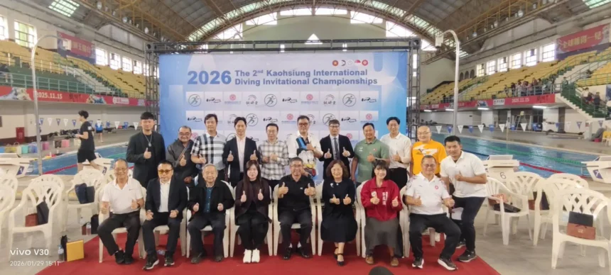 第二屆高雄市跳水國際邀請賽盛大開幕　8歲小將驚艷跳水秀　國際好手齊聚高雄