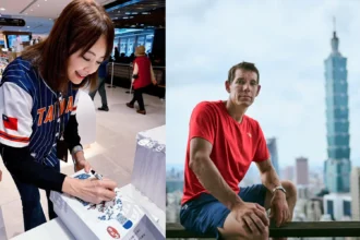 Alex Honnold 征服台北 101！粉絲巧遇賈永婕驚喜獲簽名 限定梅酒成「最神紀念」