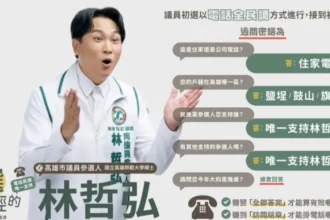 林哲弘推台語＋國語電話民調教學短片　AI配音上陣，教你接電話不慌張