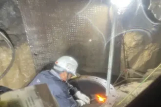 基隆八堵路800公厘自來水管漏水　連夜搶修已恢復供水