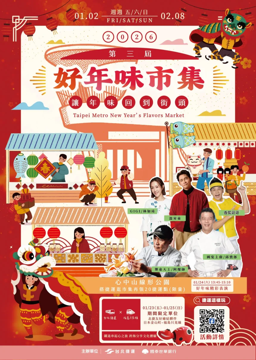 逛捷運、辦年貨　北捷「好年味市集」陪你迎新春