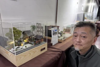 蕭如松藝術園區展出光陰的縮景用模型看台灣