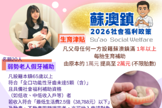 蘇澳鎮為保住縣議員席次　祭出社福政策利多