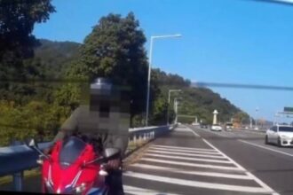 男子騎重機誤闖國5　國道警開罰