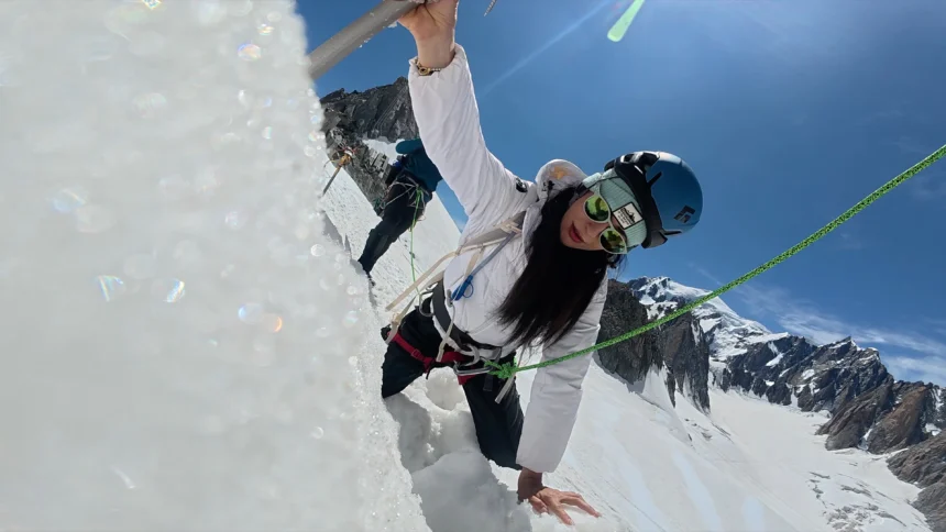 雷艾美踩進冰洞卡住出不來 驚魂一刻全曝光