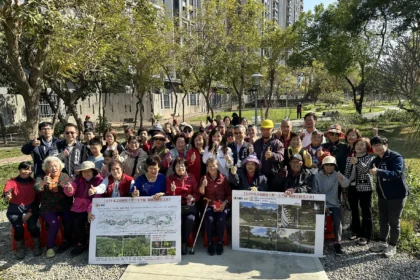 太平麗園公園「花之道」提前開放使用！　建設局長：為市民獻上綠意新春禮物