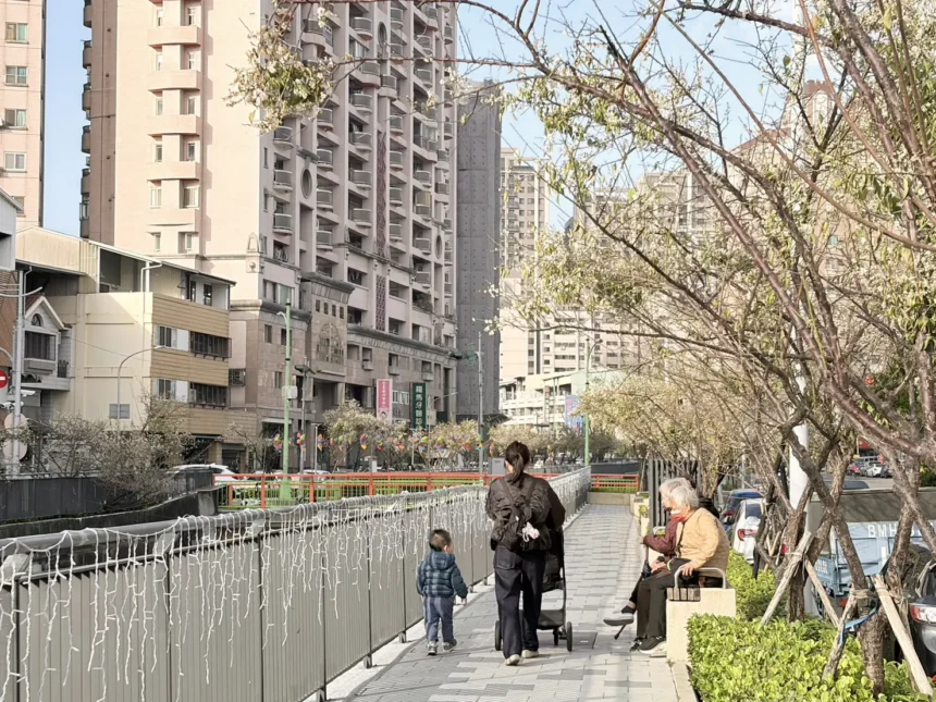 梅川沿岸梅花盛開！　中市推動人本改善 串聯市區賞花更安全舒適