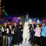 姆明一族現身中央公園！中台灣燈會7大展區搶先亮相　鄭副市長與芬蘭商務辦事處代表羅瑞同場開箱