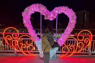 三重辰光橋「星戀光影」2/14夢幻點燈　情人節秒進童話世界