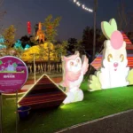 南投燈會原民燈區「光舞豐年」同步放光