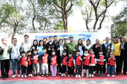 福興鄉大興國小旁自然遊戲場盛大開工　打造城市中的飛行探索樂園