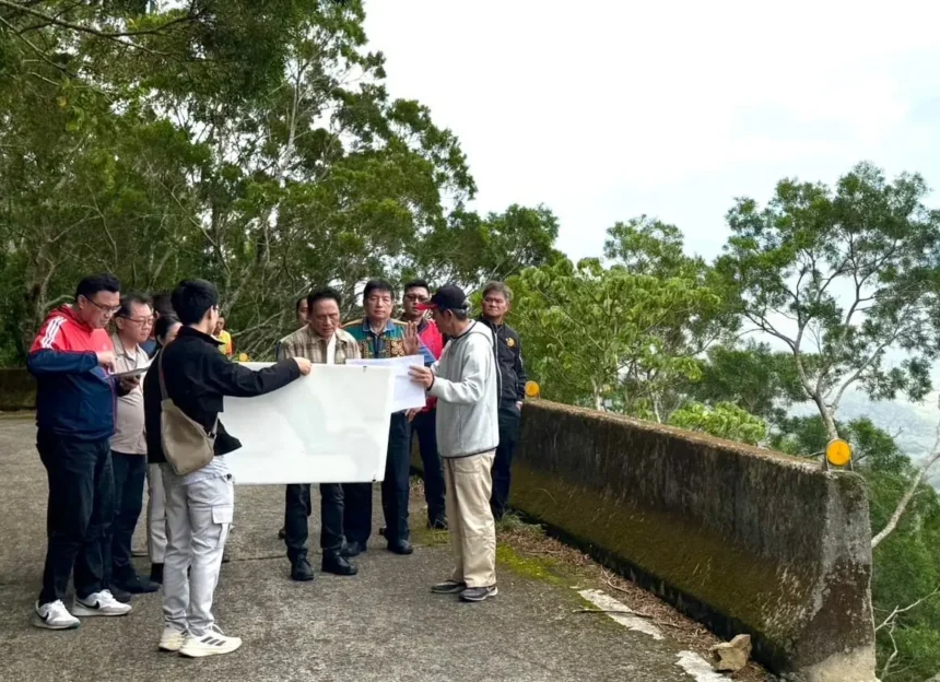 原民會主委曾智勇Ljaucu．Zingrur 　會勘屏東縣牡丹鄉災害復建與基礎建設推動進度