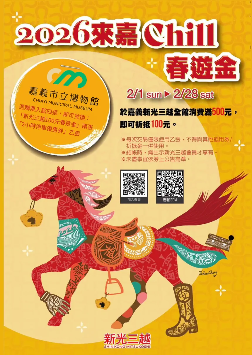 過年逛博物館拿購物金　嘉義市親子春節新玩法