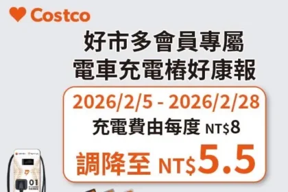 好市多年貨採買驚喜！充電樁費率調降　車主大讚：又一新春紅包