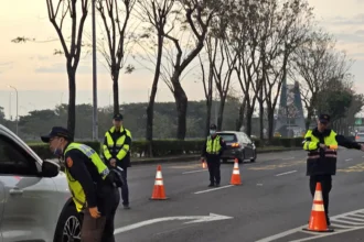 春節9天連假來了　嘉義市警一分局加強交通疏導與酒駕取締