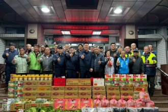 春節慰問信義分局　駐守員警及山警、守望相助隊