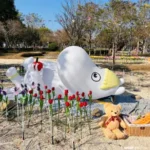 中台灣燈會見證社會高水準！姆明女友的熊馬吉還在原地　市府大讚民眾「最萌守望者」