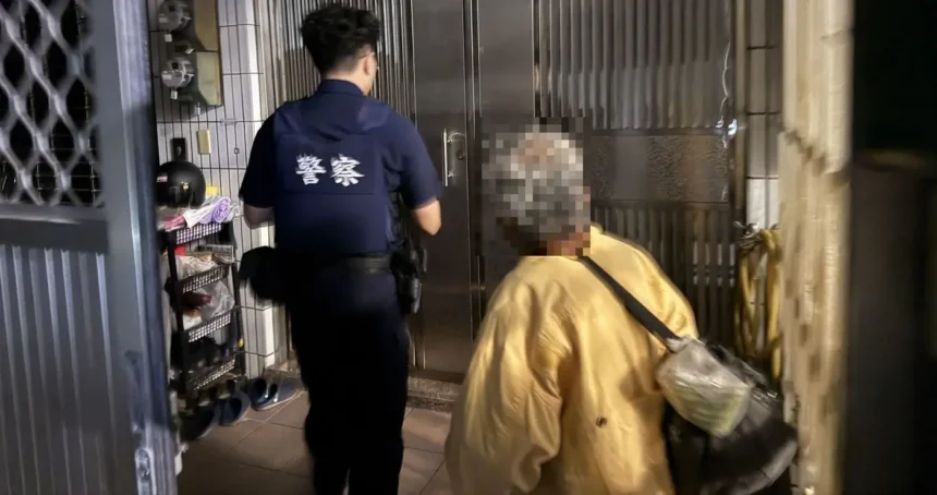 深夜寒風老翁路邊蜷睡　南門警即刻救援助返家