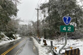 寒流影響台7線、台7甲線高山路段　有降雨夾霰或雪不排除啟動加掛雪鏈