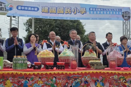 中市府自籌近億元　清水區建國國小綜合活動中心今動土