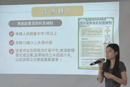 中市勞工局挺女力創業 　「青年一站式創業服務」助勇敢築夢