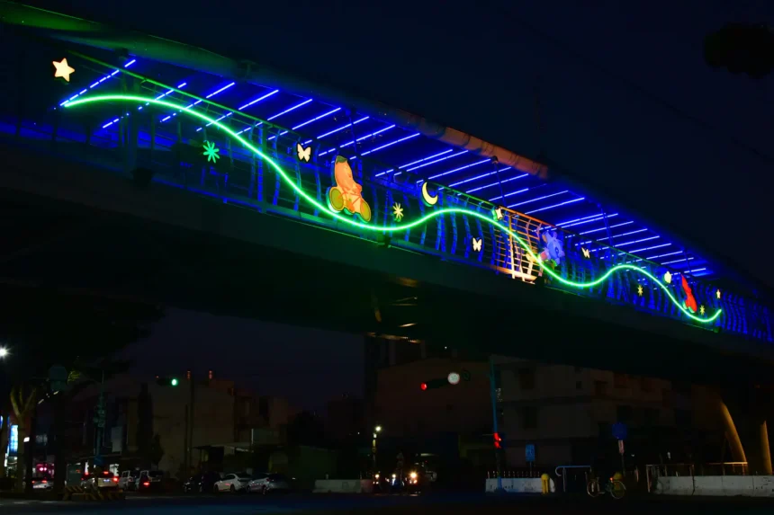 台中夜騎新地標！ 　潭雅神綠園道「光環境」升級優化完工
