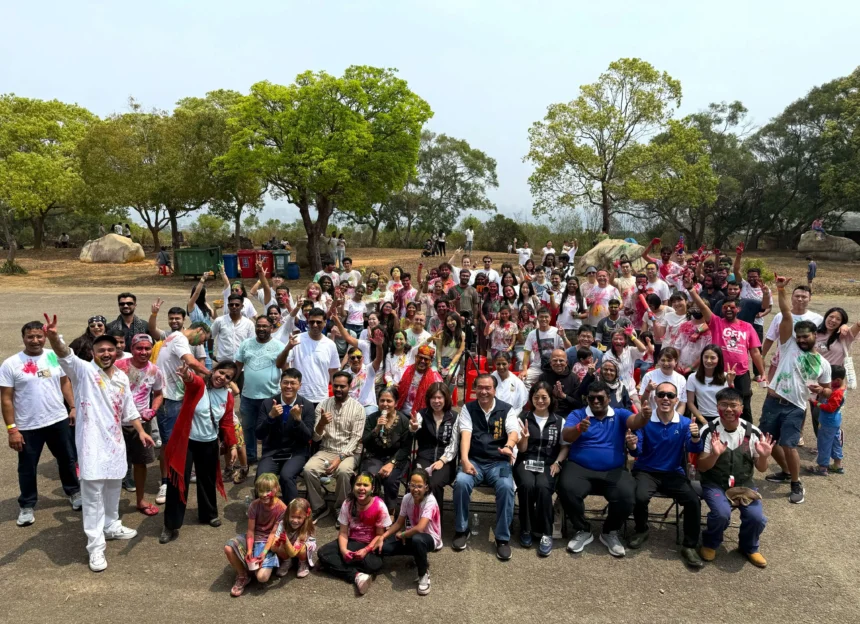 台中Holi色彩節登場嗨翻白陽山　繽紛抹彩展現多元共融城市魅力