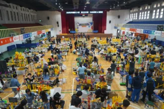 中市機關王大賽登場　 636位學子競技用積木打造科技創意